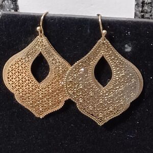 Gold-Toned Moroccan-Style Filigree Earrings